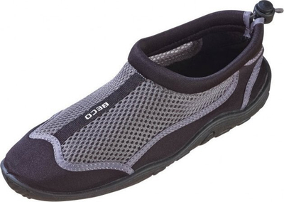 Këpucë uji BECO Water Shoes, rrjetë që ajroset, nr 38, të zeza me gri