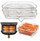 Set rafte për fritezë ajri DA359A, 3 copë, çelik inox, argjendtë