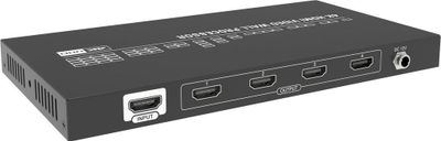 Video wall processor Vivolink VLVW1X4, 4K në hyrje, 4 dalje HDMI, i zi