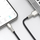 Kabllo karikimi Baseus Cafule Metal, USB në Lightning, 1m, 2.4A, i zi