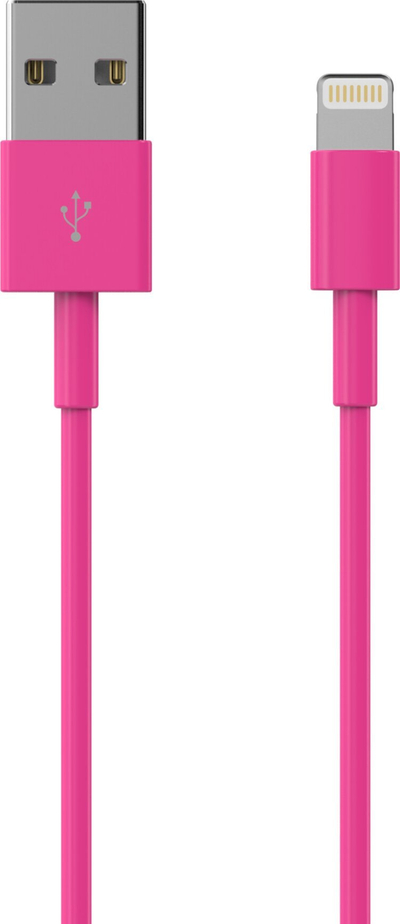 Kabllo USB Lightning Sinox SOE02701, 1m, USB 2.0, rozë
