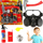 Set lodrash zjarrfikës për fëmijë, aksesorë roleplay, shumëngjyrësh
