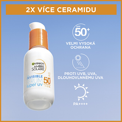 Serum ditor për fytyrë Garnier UV radiation SPF 50 (Invisible Serum, 30 ml