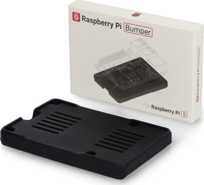 Mbrojtëse silikoni Raspberry Pi SC1655, për Raspberry Pi 5, e zezë