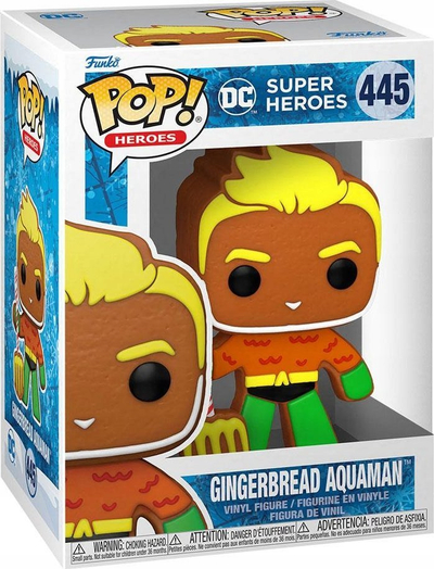 Figurë Funko Pop DC Comics Gingerbread Aquaman, 9.5cm, shumëngjyrëshe