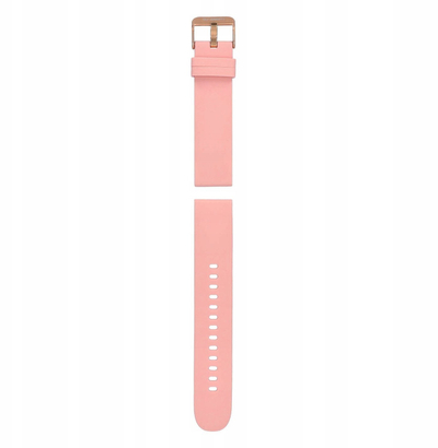 Rrip garett për smartwatch 20mm, silikon, rozë