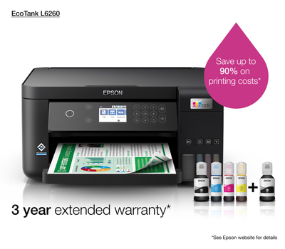 Printer multifunksional Epson Ecotank L6260, Wi-Fi, duplex, i zi