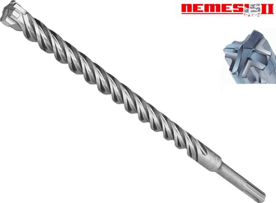Spiral betoni Makita Nemesis II SDS, 6mm, 165mm, gri