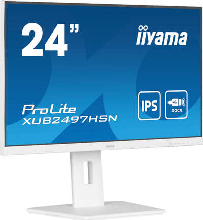 Monitor Iiyama ProLite XUB2497HSN W2, 23.8", Full HD IPS, i bardhë