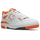 Патики New Balance 550 Leather, кожа, гумен ѓон, бели со портокалова