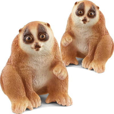 Figurë lodër Schleich Wild Life Slow Loris, koleksionuese, shumëngjyrëshe