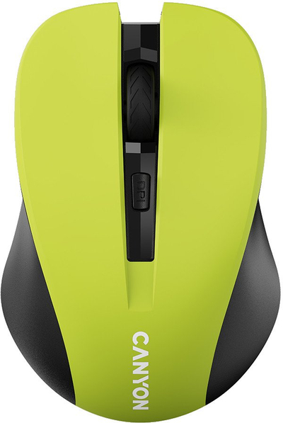 Maus Canyon MW-1, wireless, 1600 dpi, i verdhë