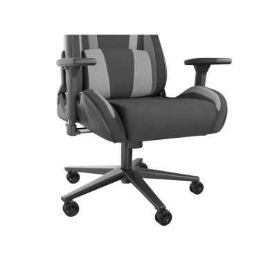 Karrige gaming Genesis Nitro 720, e rehatshme ergonomike, me mbështetëse 3D, e zezë gri