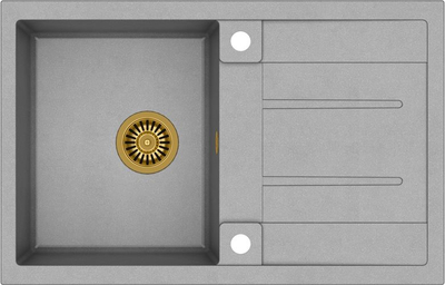 Lavaman kuzhine Quadron MORGAN 111 GraniteQ, gri metalike