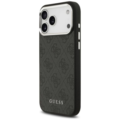Kapak telefoni Guess 4G Classic Logo MagSafe, për iPhone 17 Pro Max, i zi