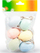 Vezë plastike zbukuruese për Pashkë, set me 6 copë, 6 cm, ngjyra pastel