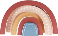 Dekor dhome fëmijësh Wooden Rainbow, dru, 26.5 x 2.5 x 15.2 cm, shumëngjyrësh