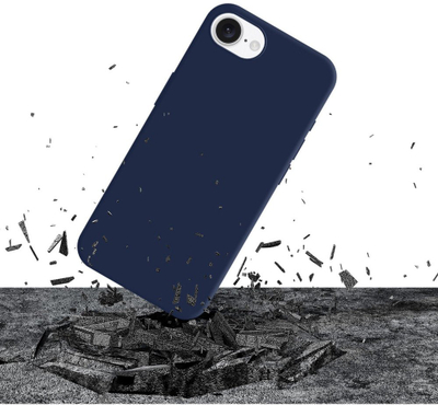Маска за телефон 3MK Silicone Case за Apple iPhone 16e, силикон, темно сина