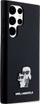 Futrollë Karl Lagerfeld Silicone Karl Choupette Metal Pin për Galaxy S23 Ultra, silikon, e zezë