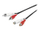 Kabllo audio Microconnect AUDCH5, 5 m, 2 x RCA, e zezë