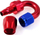 Adapter turbo TurboWorks Reusable Swivel Hose End AN16, 180°, alumini, i kuq