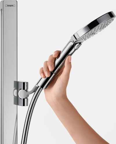 Set dushi Hansgrohe Raindance Select S 120 3jet EcoSmart, shufër 90 cm, 9 l/min, krom