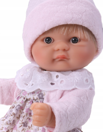 Kukull bebe Asi Bomboncin Doll, 20cm, duket si e vërtetë, rozë