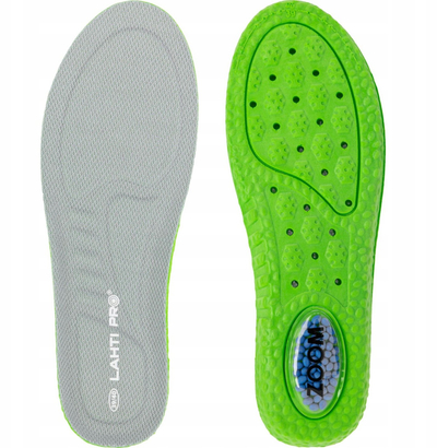 Tabanë këpucësh Lahti Pro Zoom, shkumë me jastëk amortizues, madhësia 37 38, gri jeshile