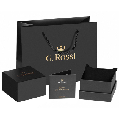Orë goca G.Rossi 12120B 3C1, mekanizëm quartz, çelik inox, argjend