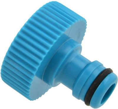 Конектор за чешма Geko Blue Line, 1", пластичен, син