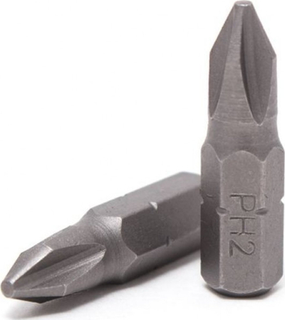 Bit kryq PH2 Rockforce, 1/4", 25mm, çelik i fort S2