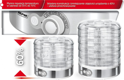Tharës pemësh dhe perimesh MPM  MSG-11, 500W, i argjendtë
