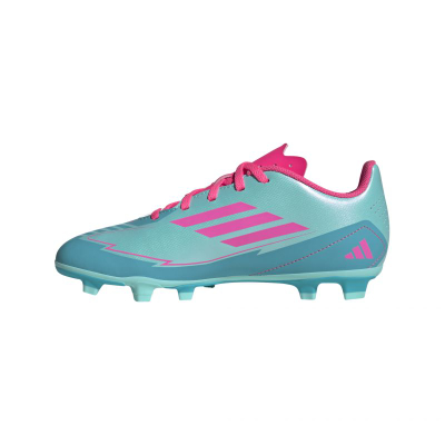Këpucë futbolli Adidas F50 Club Messi Jr IH0932, për kalamaj, për bar natyral edhe artificial, blu rozë