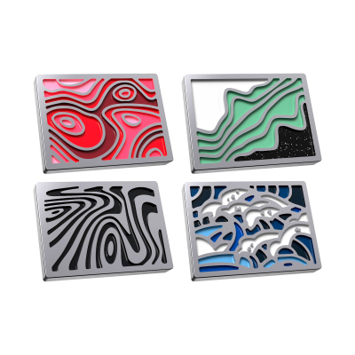 Set badge magnetik HyperX Cute Series, 4 copë, shumëngjyrëshe