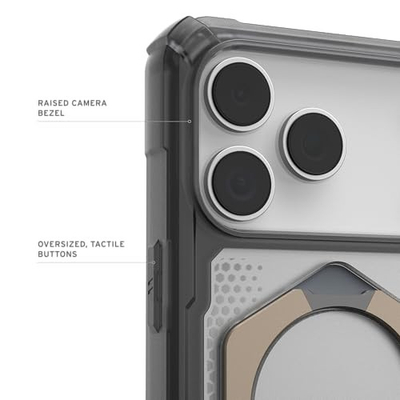 Kapak UAG Plasma XTE MagSafe për iPhone 17 Pro Max, me këmbëz, gri Titanium