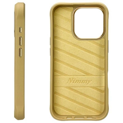 Kapak telefoni Nimmy Cool&amp;Cute 2.0 Cat për iPhone 16 Pro 6.3", kundra goditjeve, khaki