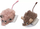 Lodër për mace Beeztees Mouse Boyo, mi me catnip, 14 x 5 x 1.5 cm, kafe rozë