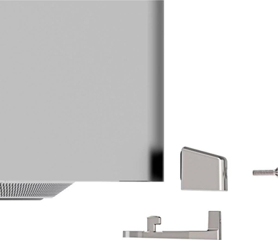 Adapter sigurie Compulocks Mac Studio Ledge Lock, dy pjesë, për slot Kensington, argjendtë
