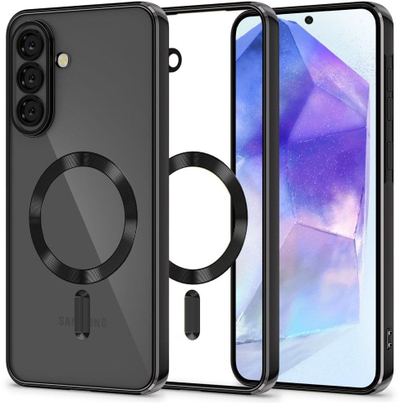 Kapak telefoni Tech-Protect MagFlex MagSafe, për Samsung Galaxy A56 5G, i zi me shkëlqim