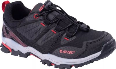 Këpucë trekking Hi-Tec Hagas Teen Jr, për kalamaj, mbyllje me lidhëse të shpejta, të zeza