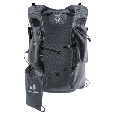 Çantë trail running Deuter Ascender 13L, shumë e lehtë, shkon me sistem hidratimi, gri e errët