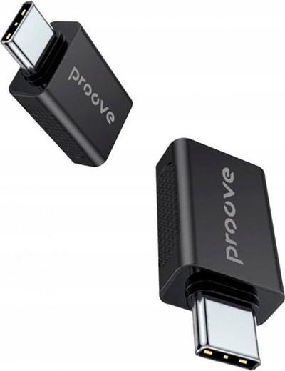 Adapter OTG Proove USB në Type C, zgjatje, i zi