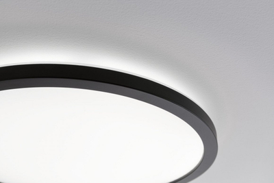 Panel t'avani Paulmann Atria Shine, Ø29 cm, dritë e bardhë neutrale, i zi