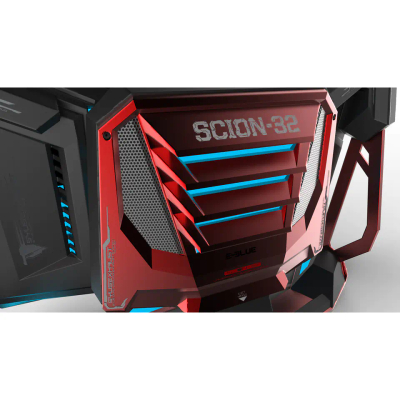 Komputer me monitor E-Blue Scion 32, 32", Full HD, 144Hz, i zi e kuqe