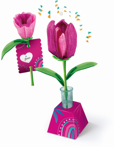 Set kreativ Idea Clementoni Create Your Flower, 2 lule, modele të ndryshme