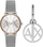 Set Armani Exchange Lola AX7130SET - orë dore + varëse për çelësa