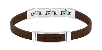 Byzylyk për meshkuj Trussardi T-Leather TJAXZ06, i argjendtë/ i kaftë