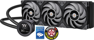 Ftohës uji CPU Thermaltake TOUGHLIQUID Ultra 360, AIO, me ekran LCD, ngjyrë e zezë