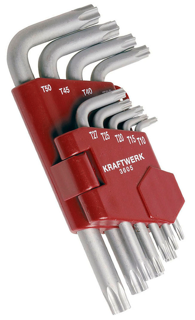 Set çelësash Kraftwerk TX 3605, 9 pjesë