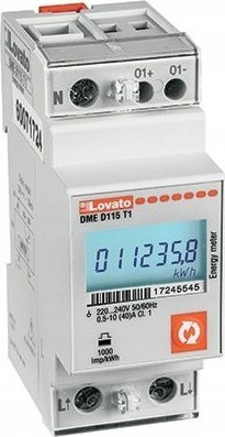 Matës energjie Lovato DME D115 T1, 1 fazë, 40A, i bardhë